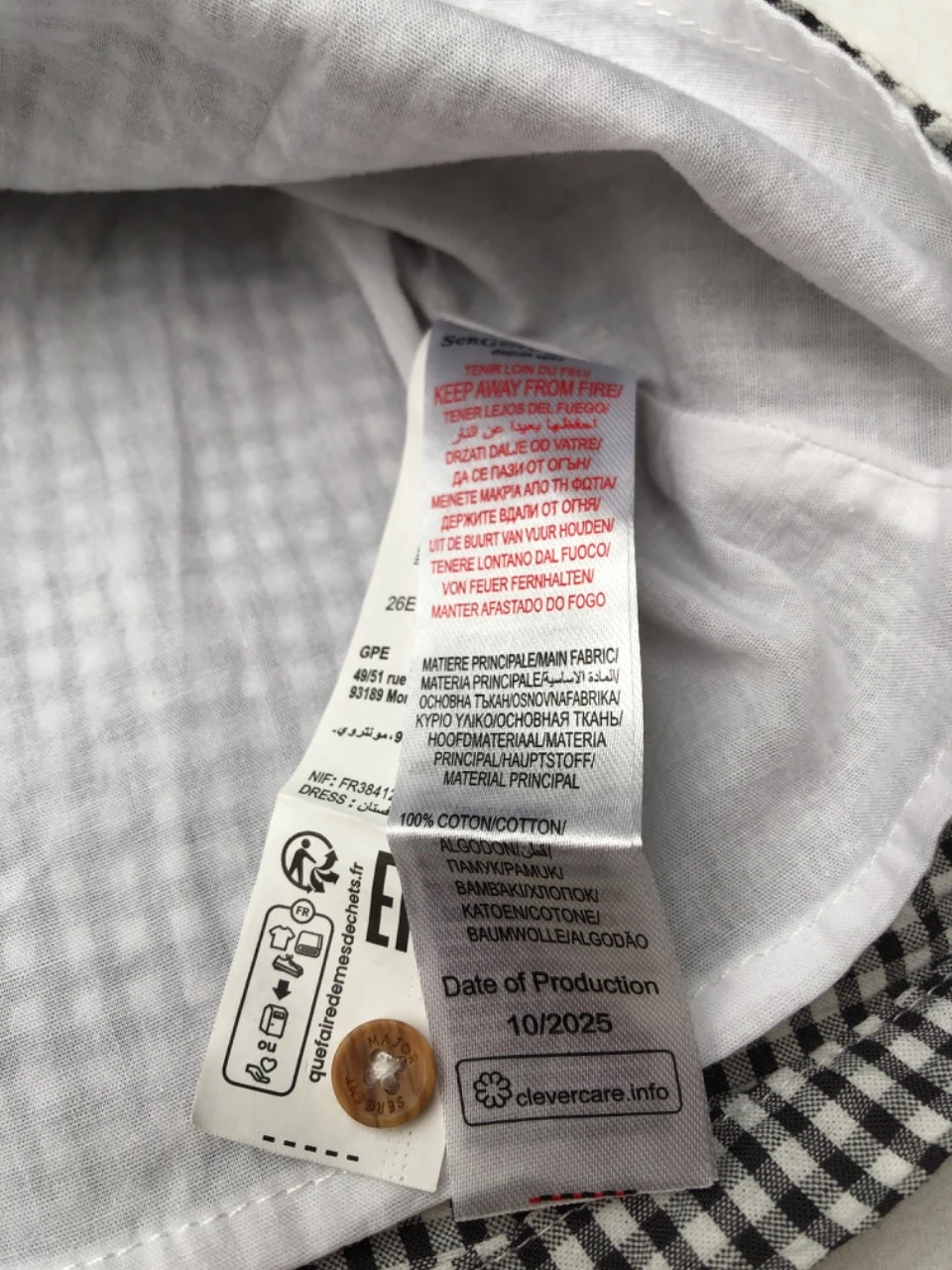 Robe + cache couche Sergent Major 9 mois – photo 8